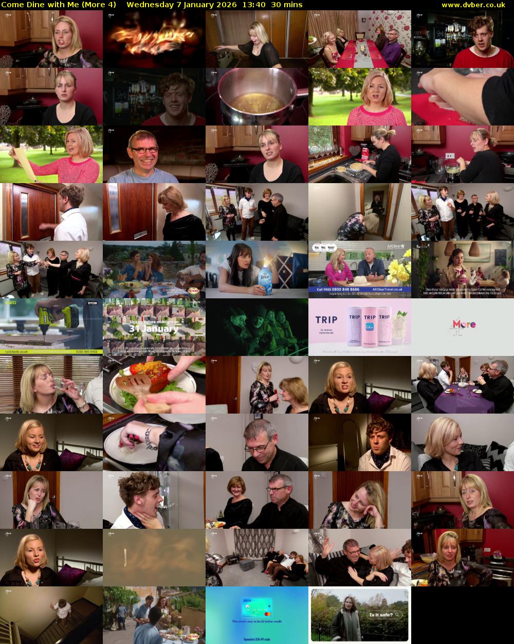 Come Dine with Me (More 4) Wednesday 7 January 2026 13:40 - 14:10