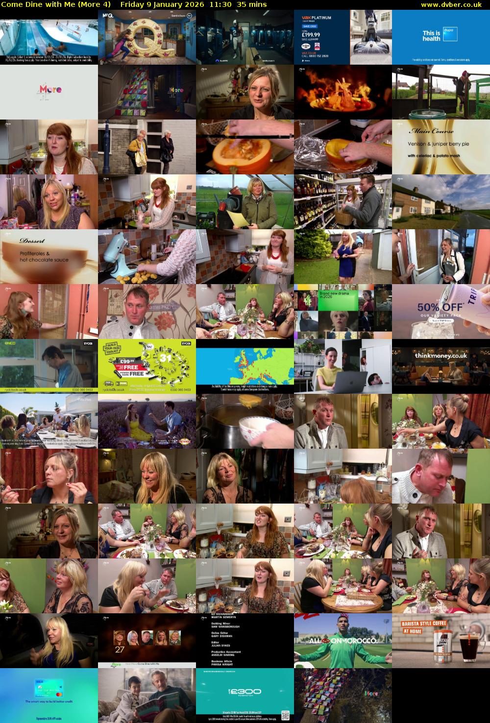 Come Dine with Me (More 4) Friday 9 January 2026 11:30 - 12:05