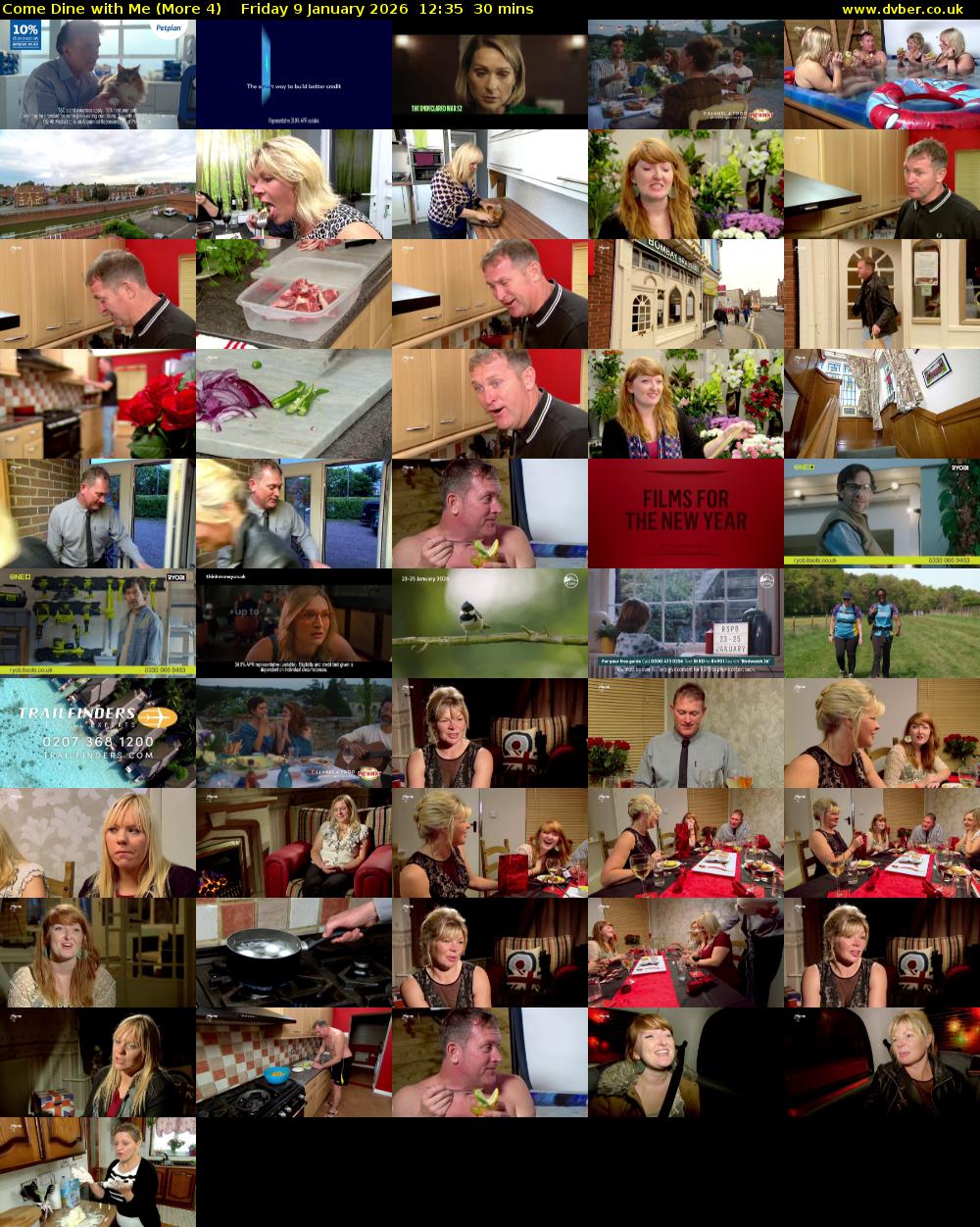 Come Dine with Me (More 4) Friday 9 January 2026 12:35 - 13:05