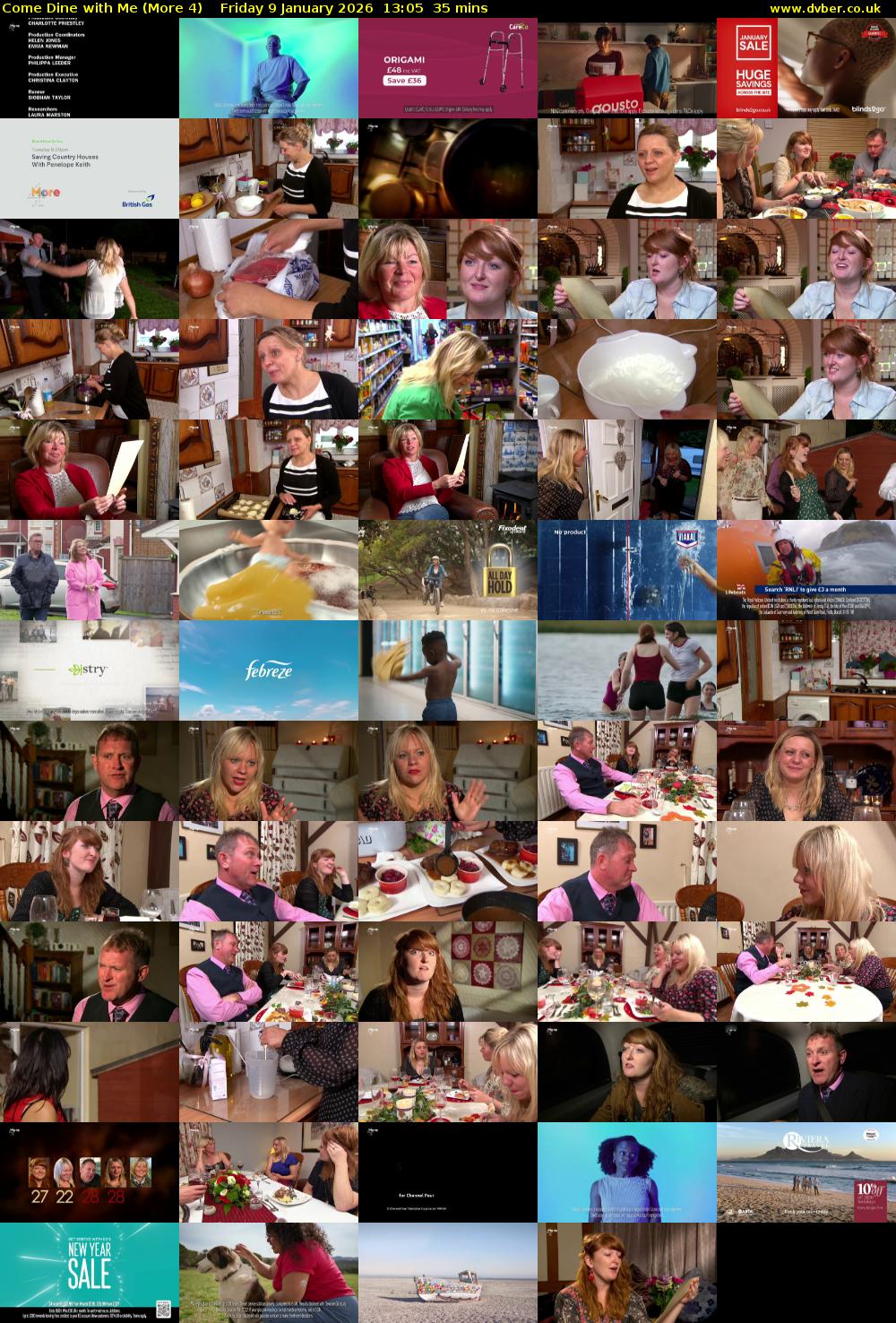 Come Dine with Me (More 4) Friday 9 January 2026 13:05 - 13:40