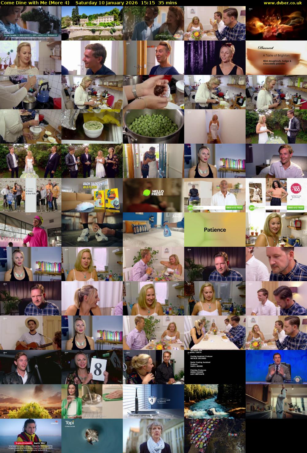 Come Dine with Me (More 4) Saturday 10 January 2026 15:15 - 15:50