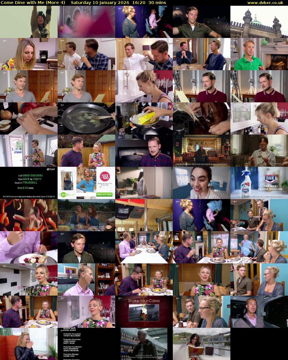 Come Dine with Me (More 4) Saturday 10 January 2026 16:20 - 16:50