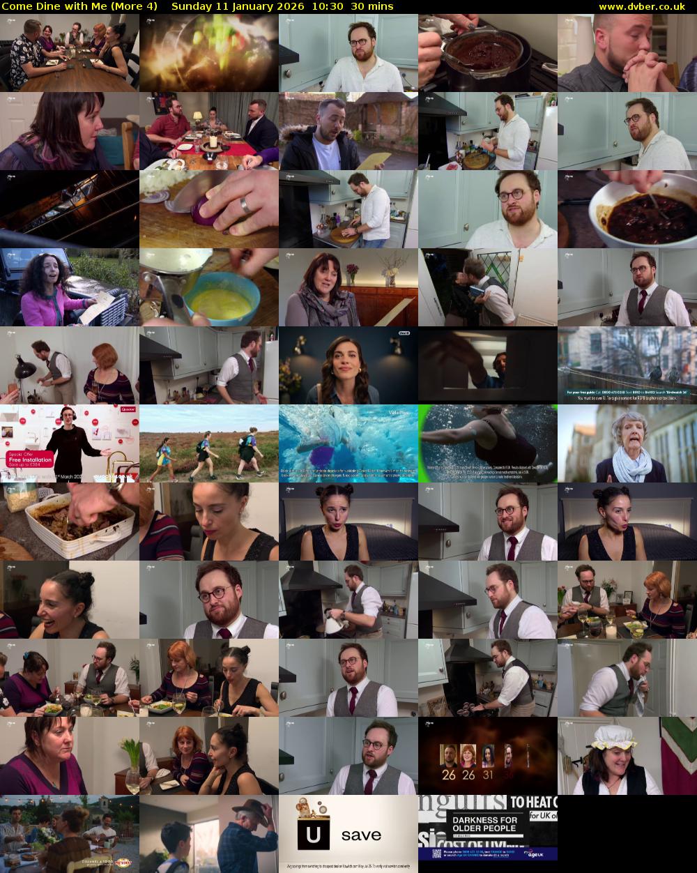 Come Dine with Me (More 4) Sunday 11 January 2026 10:30 - 11:00