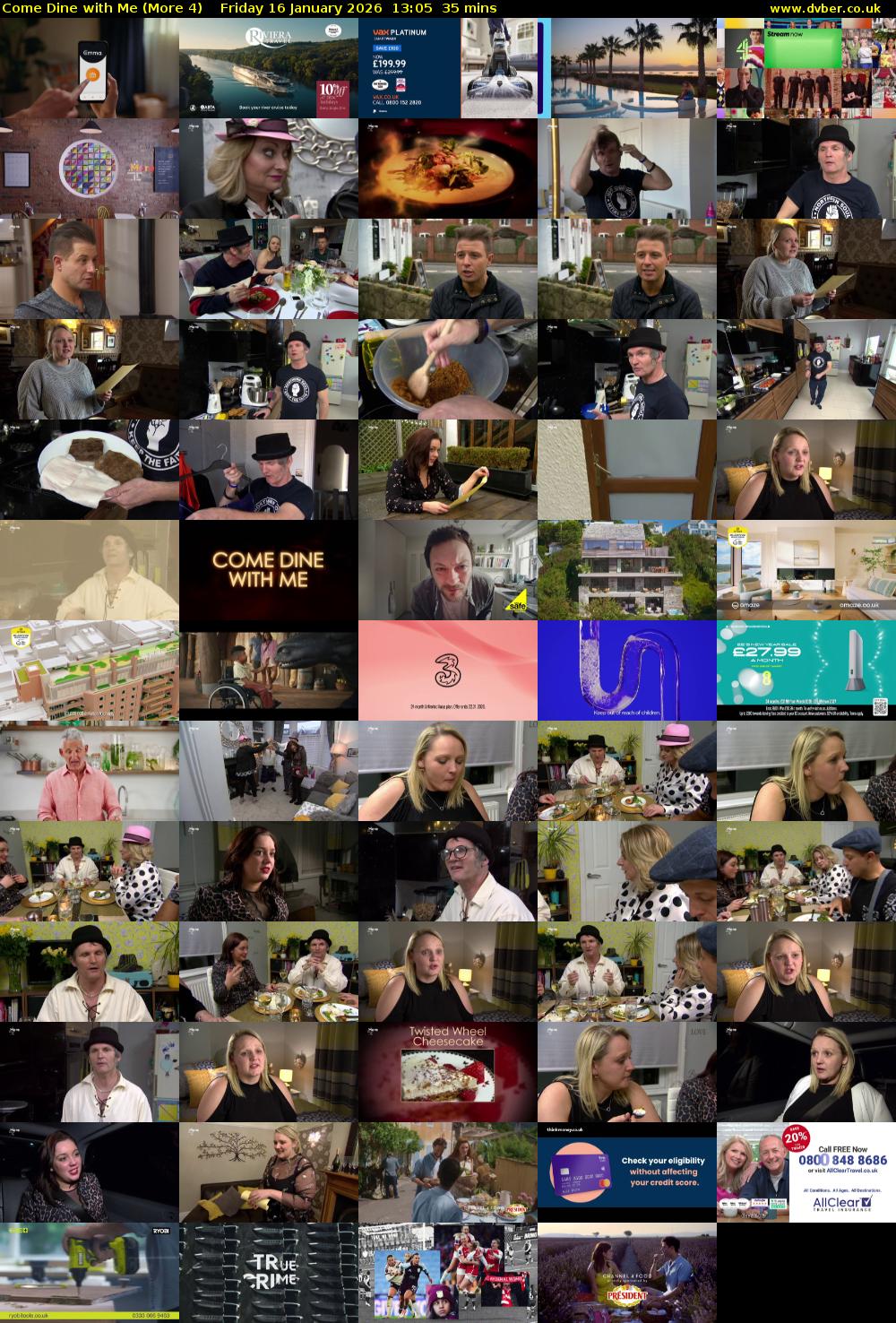 Come Dine with Me (More 4) Friday 16 January 2026 13:05 - 13:40