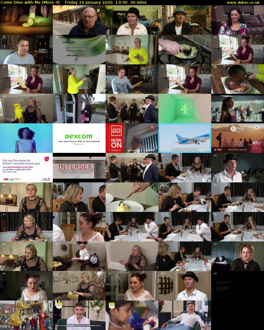 Come Dine with Me (More 4) Friday 16 January 2026 13:40 - 14:10