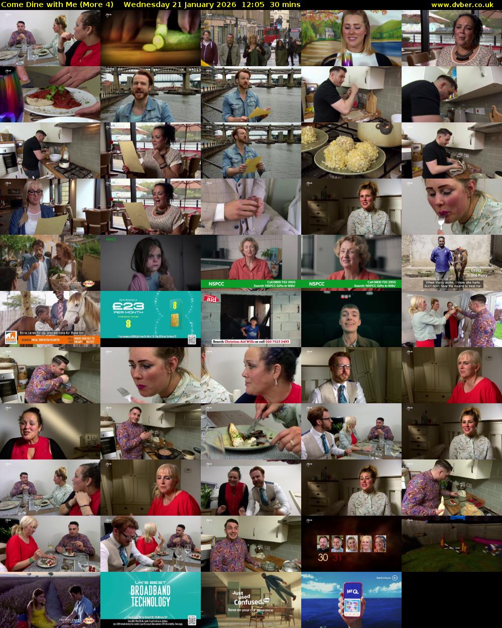 Come Dine with Me (More 4) Wednesday 21 January 2026 12:05 - 12:35
