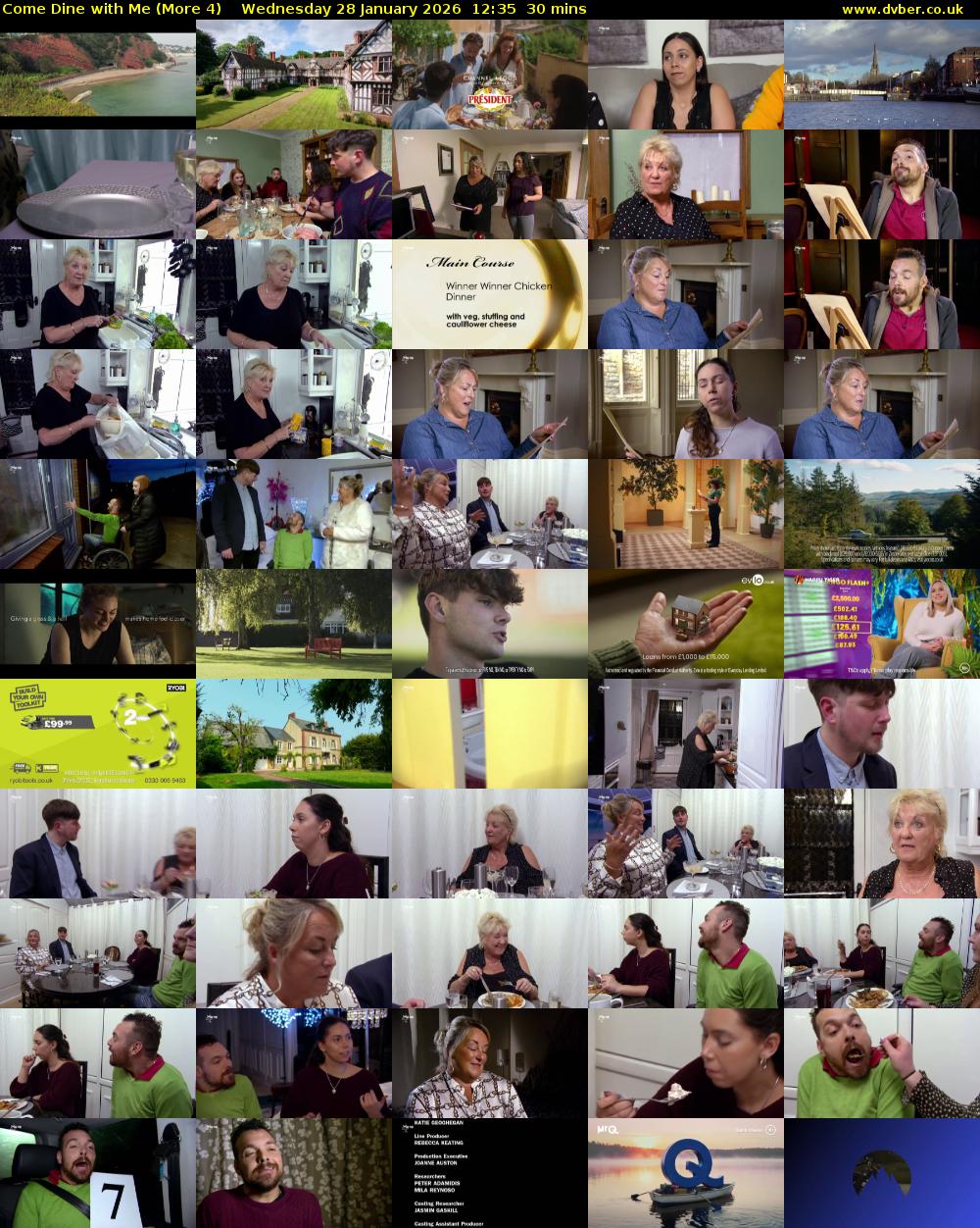 Come Dine with Me (More 4) Wednesday 28 January 2026 12:35 - 13:05