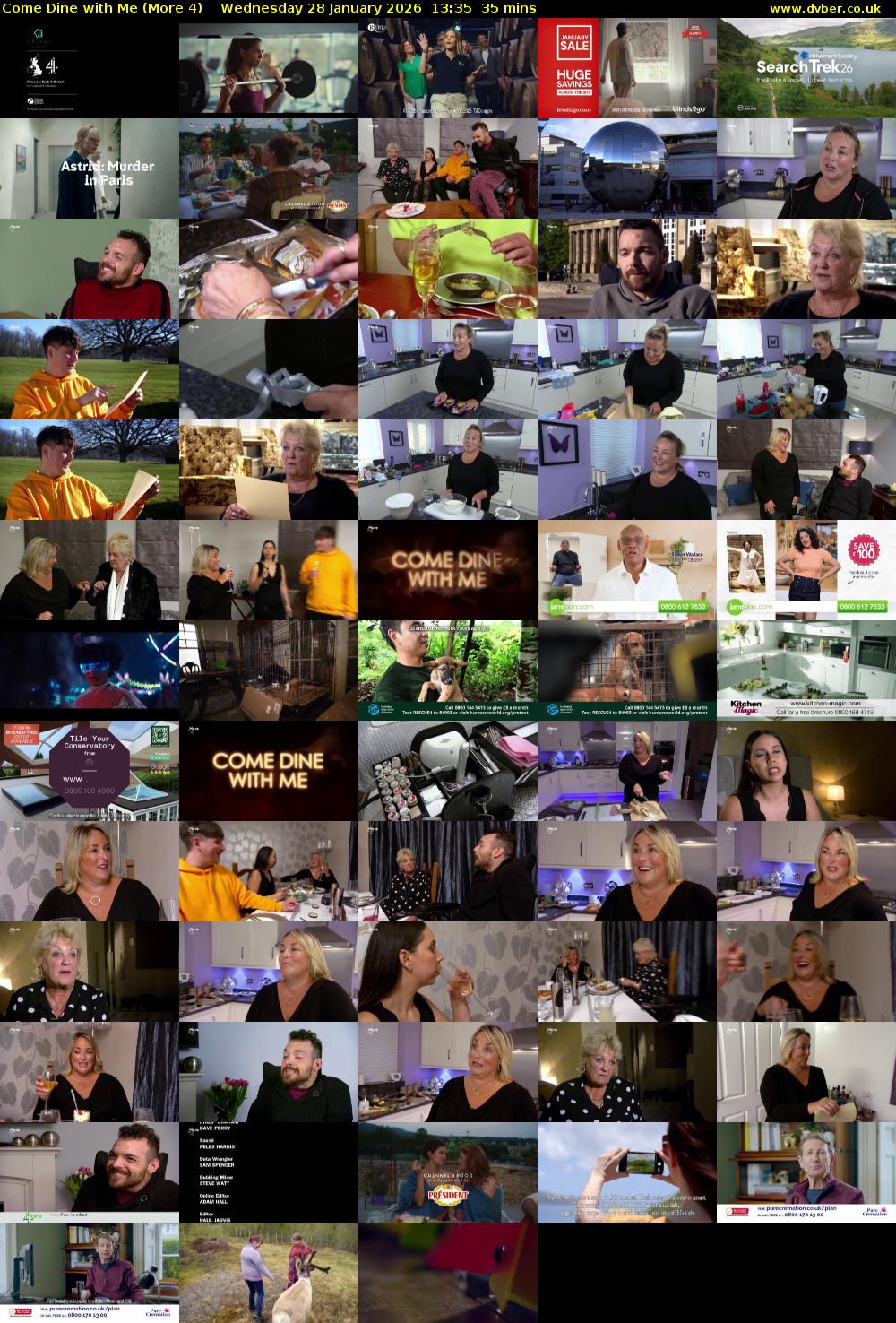 Come Dine with Me (More 4) Wednesday 28 January 2026 13:35 - 14:10