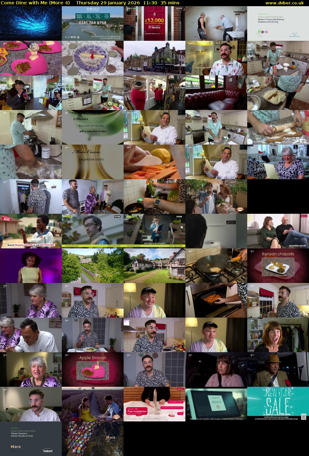 Come Dine with Me (More 4) Thursday 29 January 2026 11:30 - 12:05