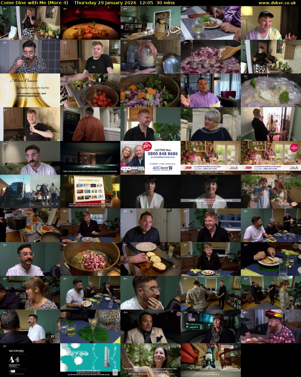 Come Dine with Me (More 4) Thursday 29 January 2026 12:05 - 12:35