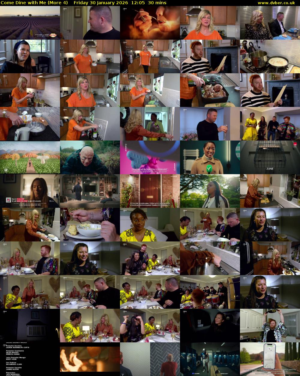 Come Dine with Me (More 4) Friday 30 January 2026 12:05 - 12:35
