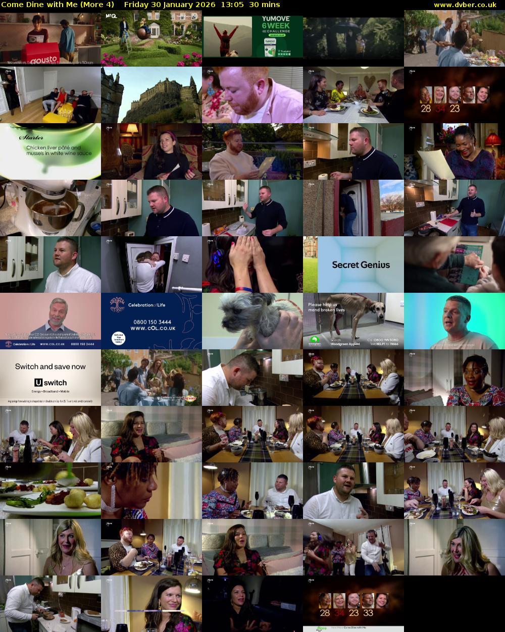 Come Dine with Me (More 4) Friday 30 January 2026 13:05 - 13:35