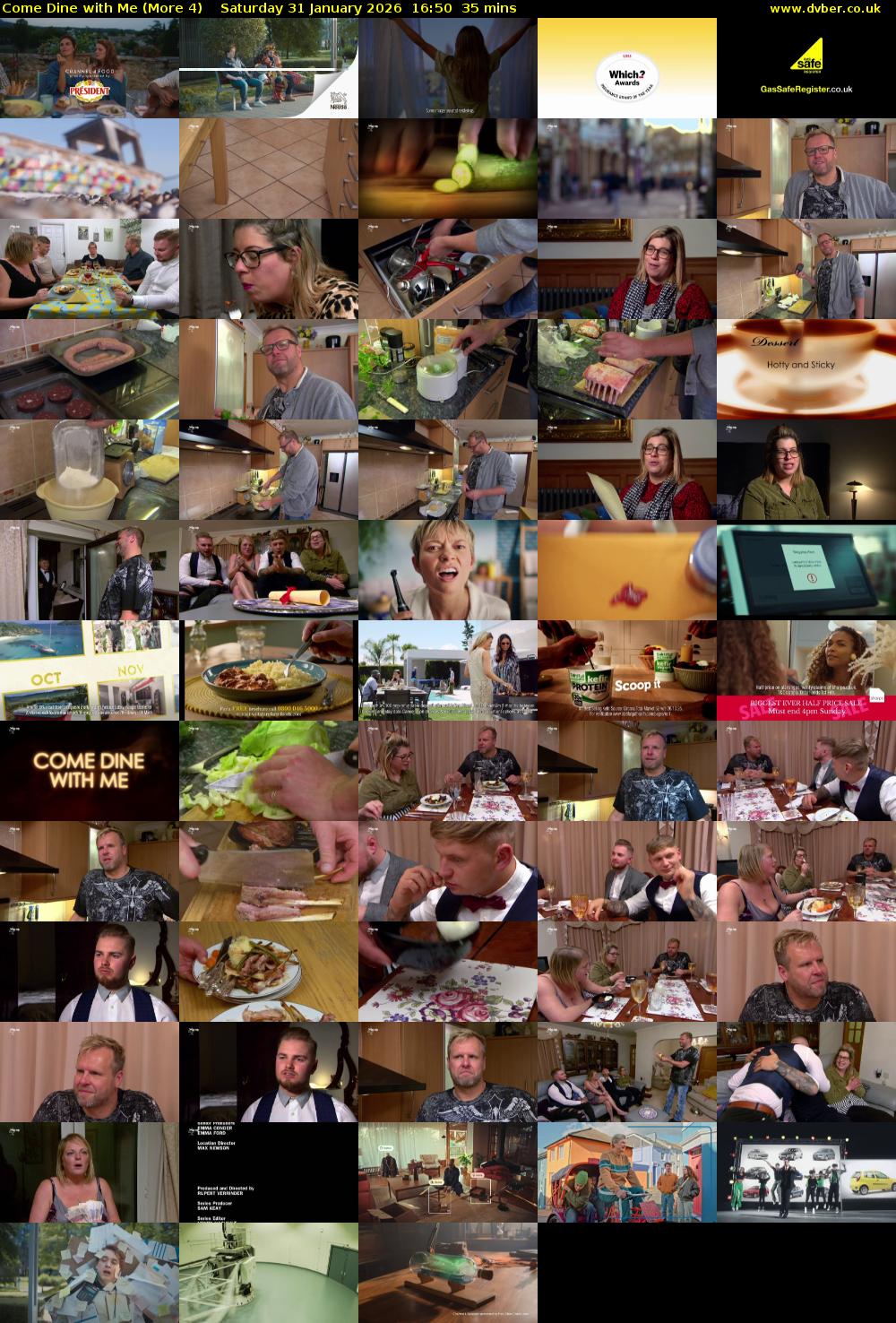 Come Dine with Me (More 4) Saturday 31 January 2026 16:50 - 17:25