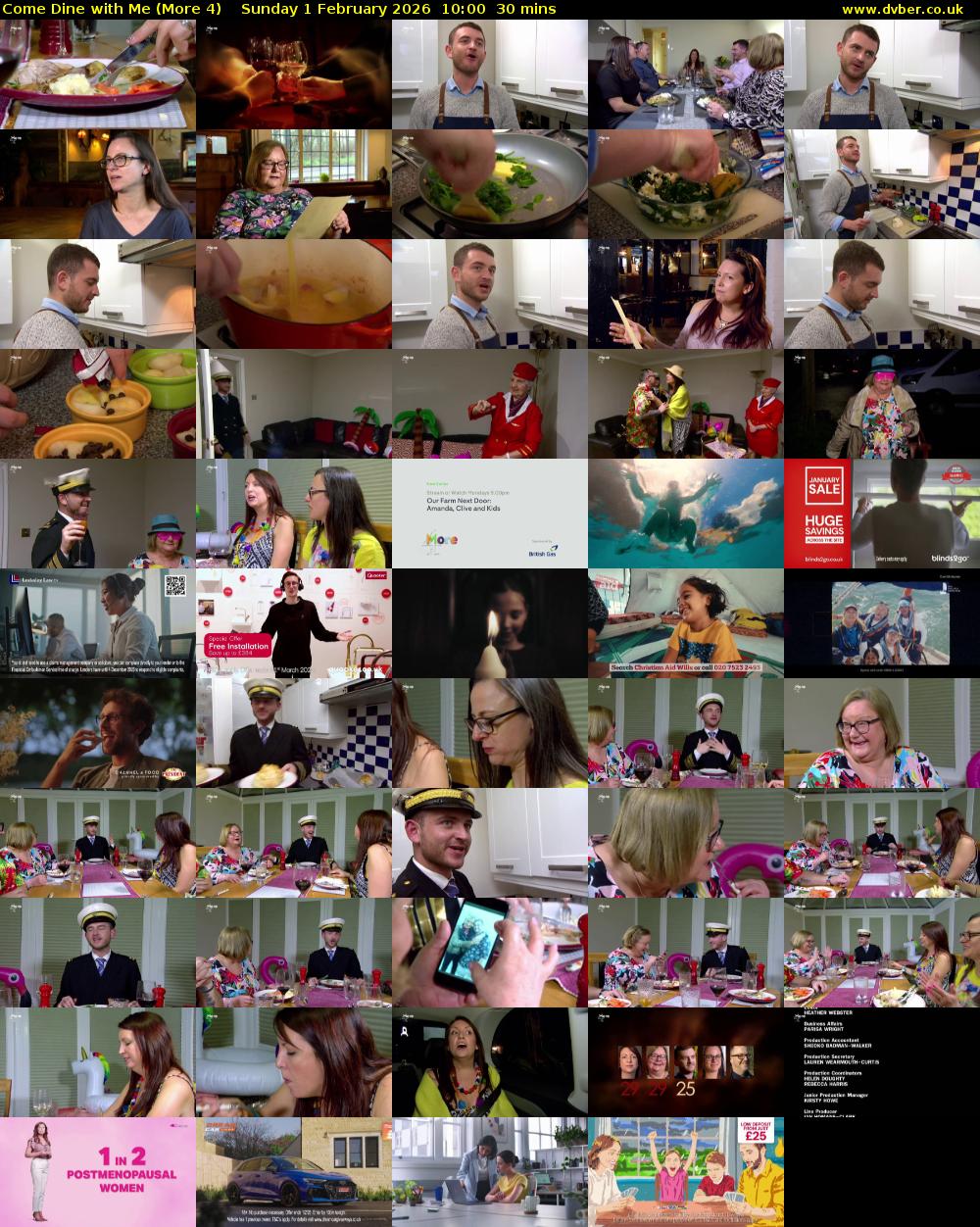 Come Dine with Me (More 4) Sunday 1 February 2026 10:00 - 10:30