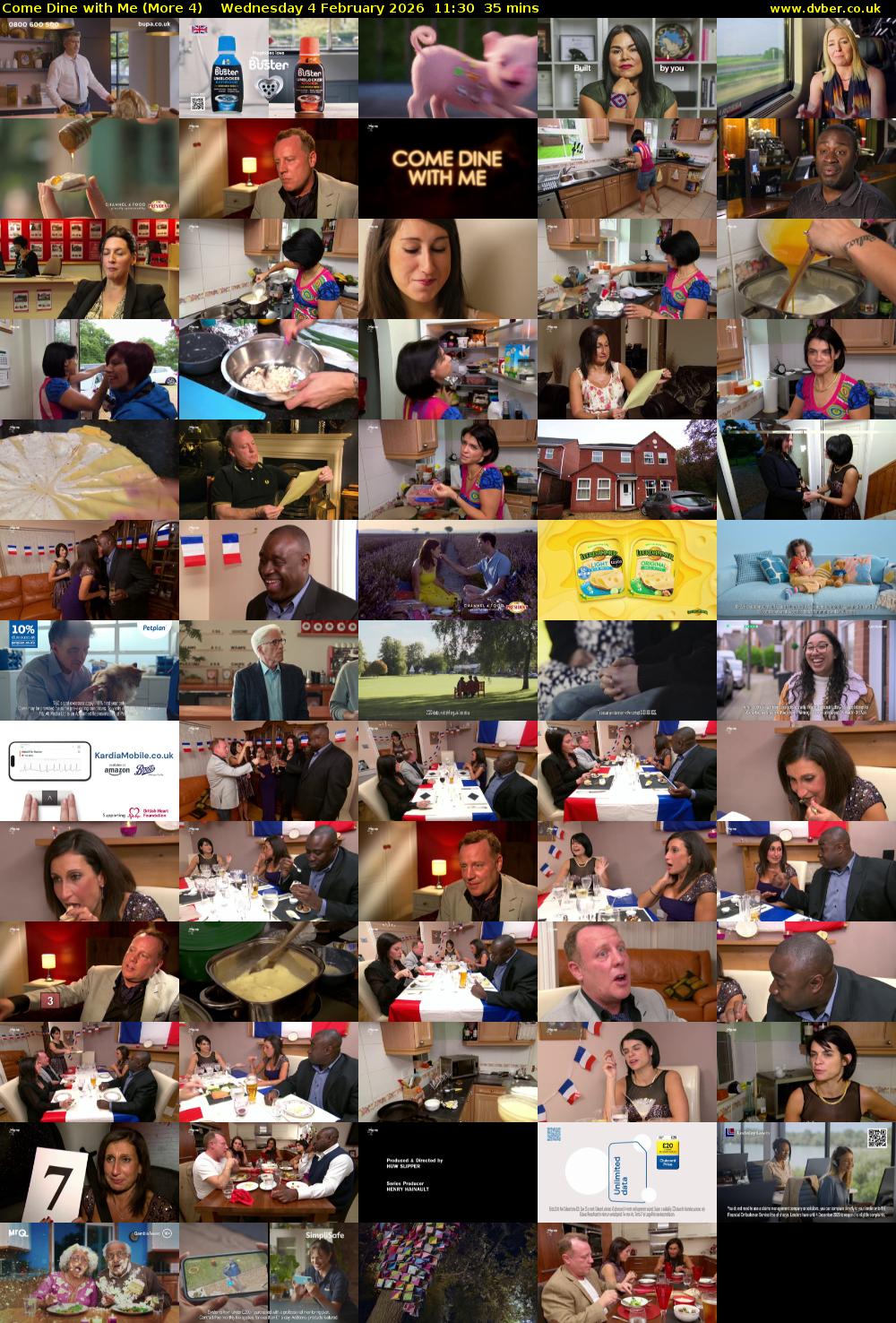 Come Dine with Me (More 4) Wednesday 4 February 2026 11:30 - 12:05