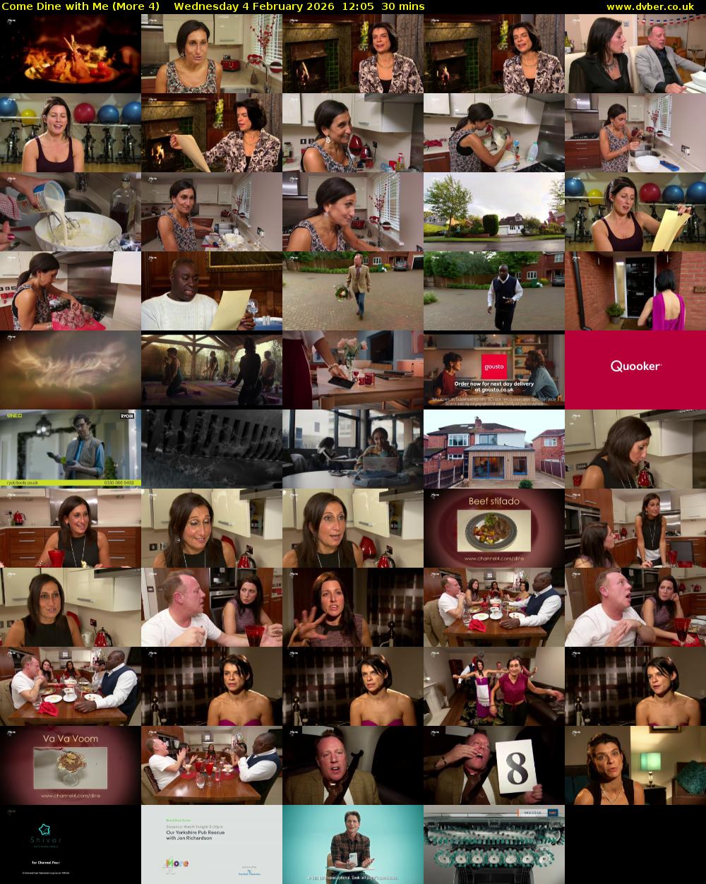 Come Dine with Me (More 4) Wednesday 4 February 2026 12:05 - 12:35