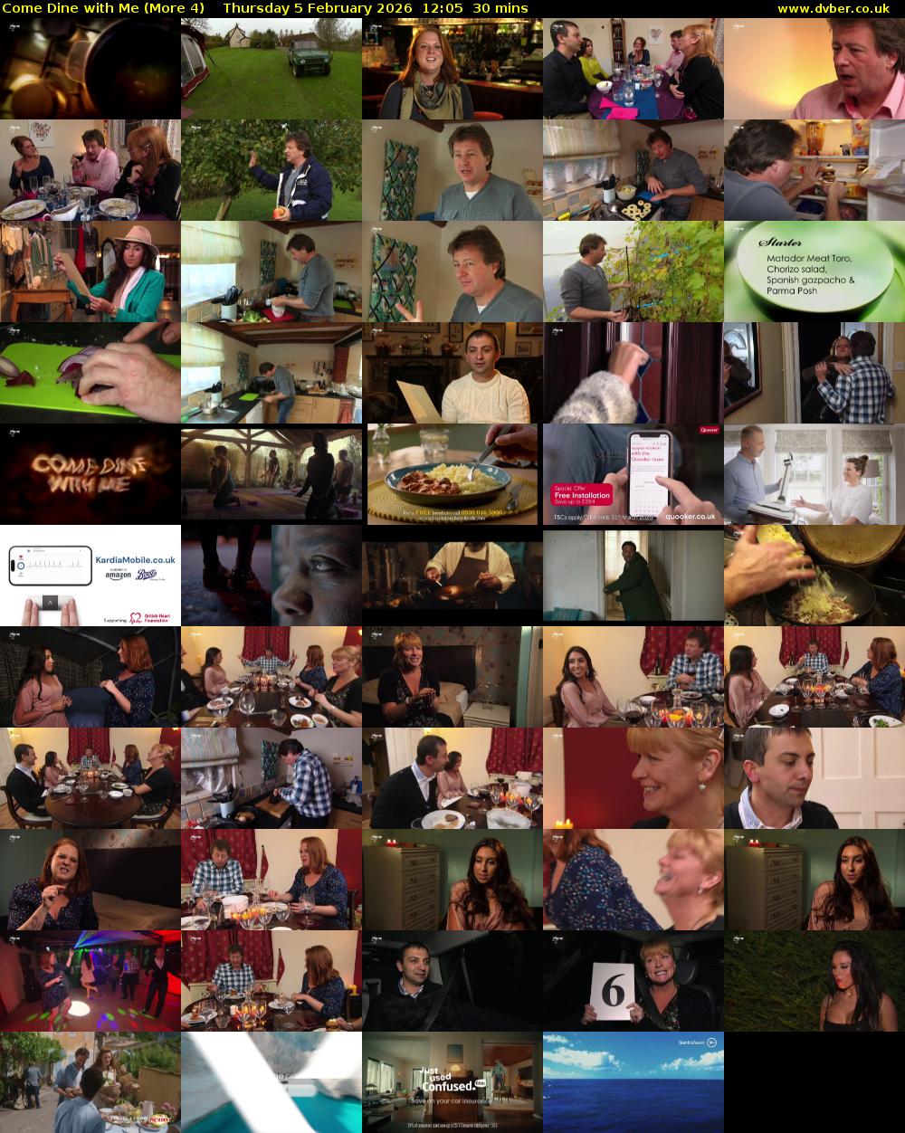Come Dine with Me (More 4) Thursday 5 February 2026 12:05 - 12:35