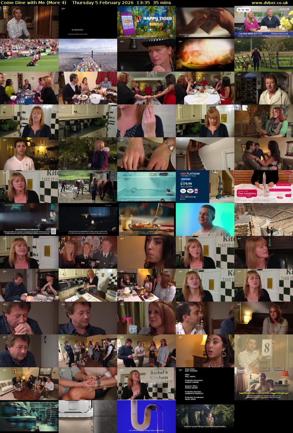 Come Dine with Me (More 4) Thursday 5 February 2026 13:35 - 14:10