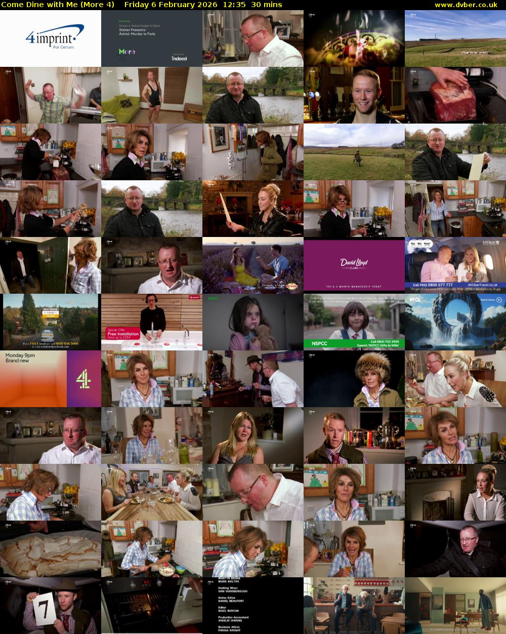 Come Dine with Me (More 4) Friday 6 February 2026 12:35 - 13:05