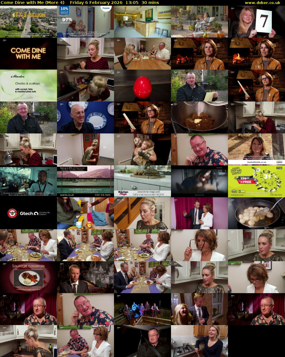 Come Dine with Me (More 4) Friday 6 February 2026 13:05 - 13:35