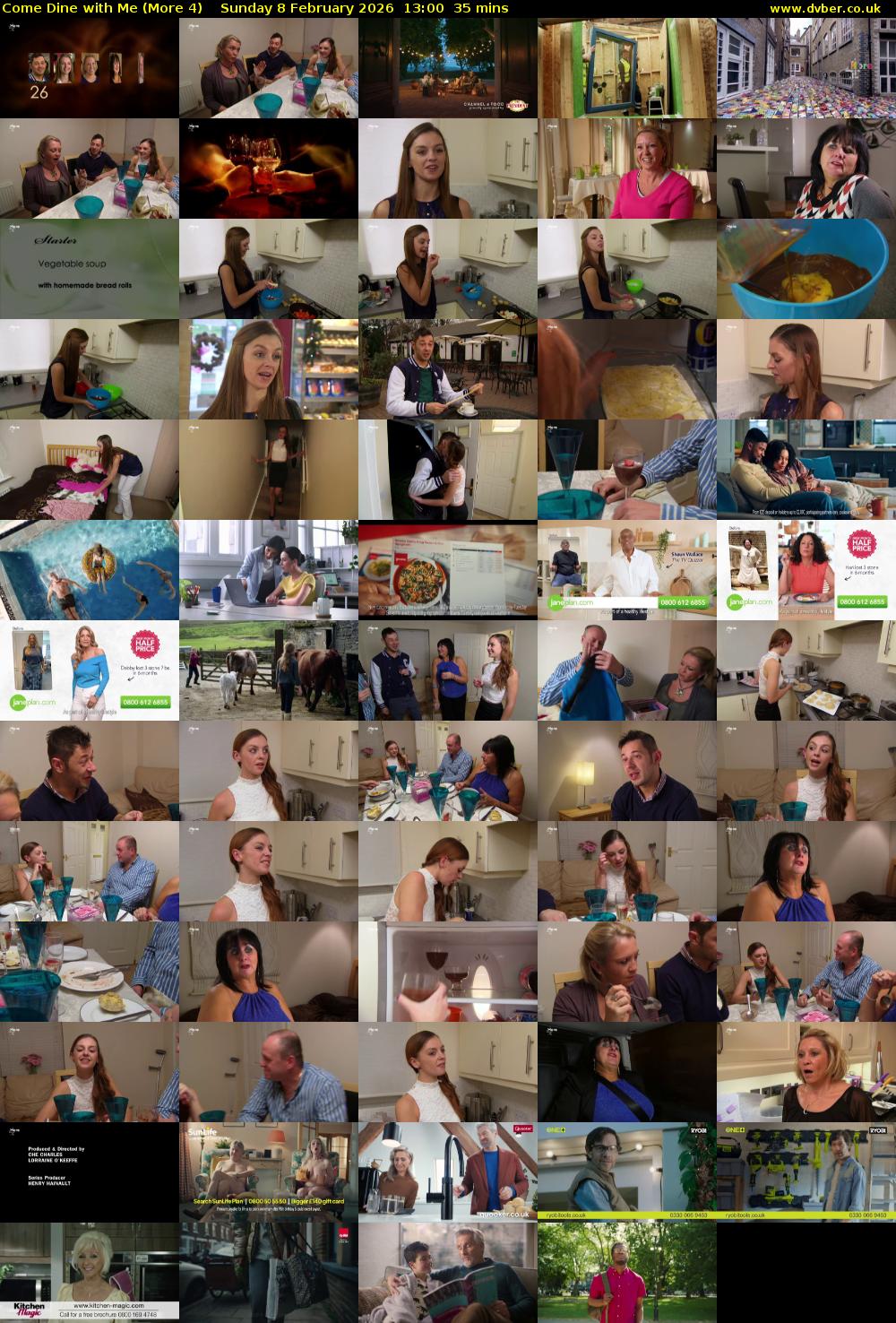 Come Dine with Me (More 4) Sunday 8 February 2026 13:00 - 13:35