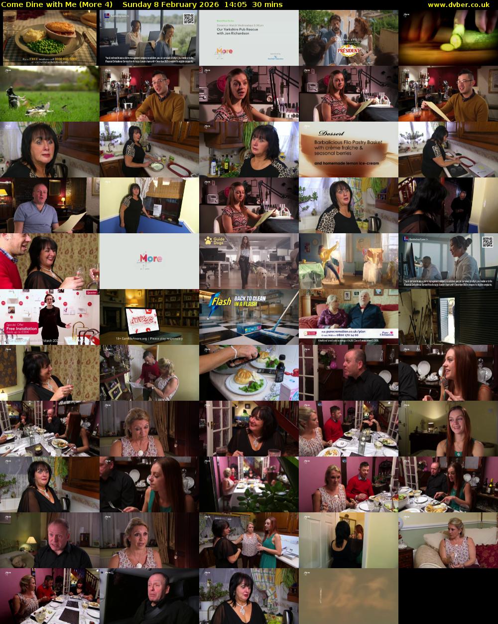 Come Dine with Me (More 4) Sunday 8 February 2026 14:05 - 14:35
