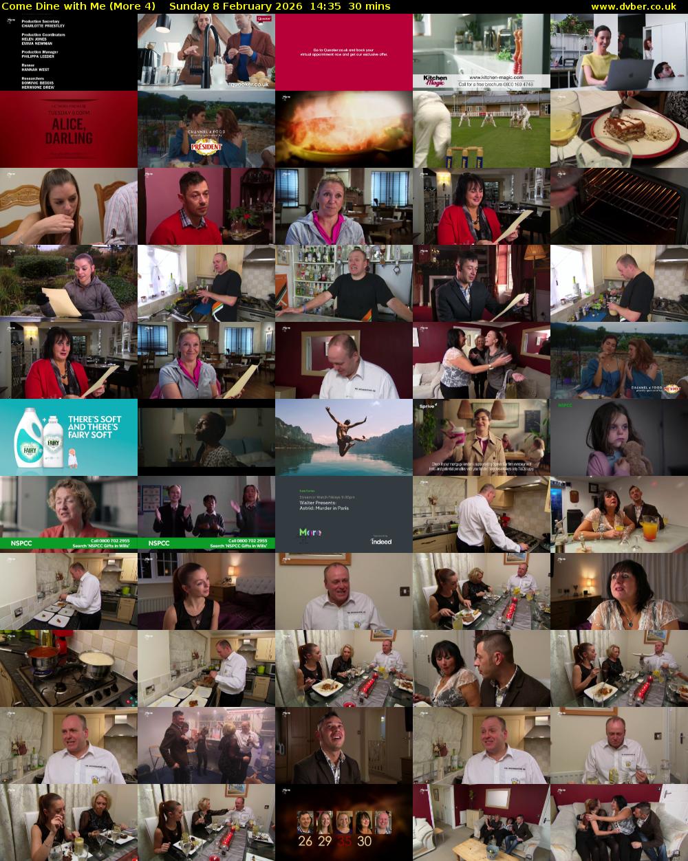 Come Dine with Me (More 4) Sunday 8 February 2026 14:35 - 15:05