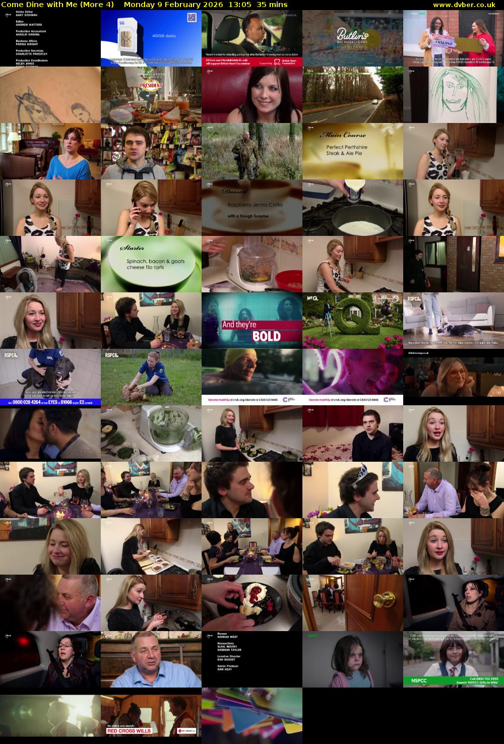 Come Dine with Me (More 4) Monday 9 February 2026 13:05 - 13:40