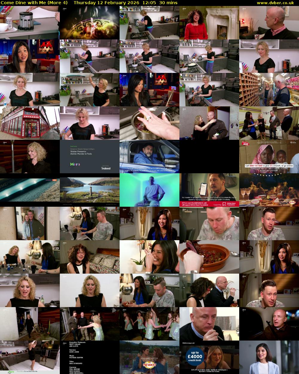Come Dine with Me (More 4) Thursday 12 February 2026 12:05 - 12:35
