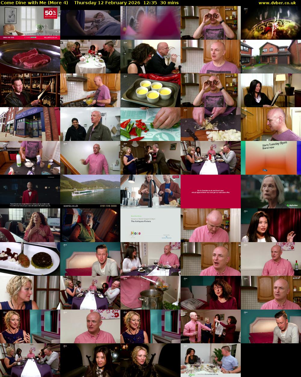 Come Dine with Me (More 4) Thursday 12 February 2026 12:35 - 13:05