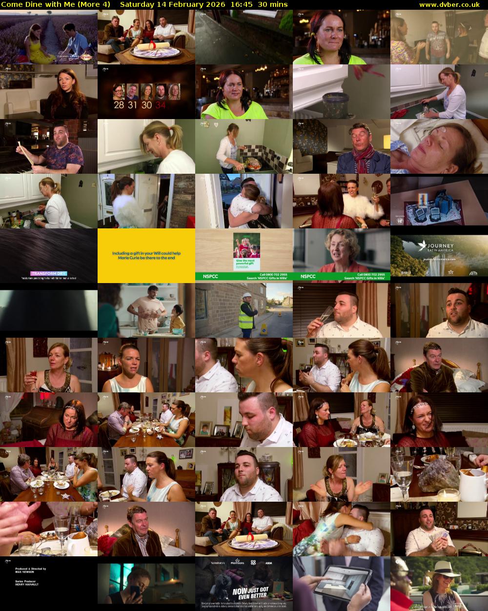 Come Dine with Me (More 4) Saturday 14 February 2026 16:45 - 17:15