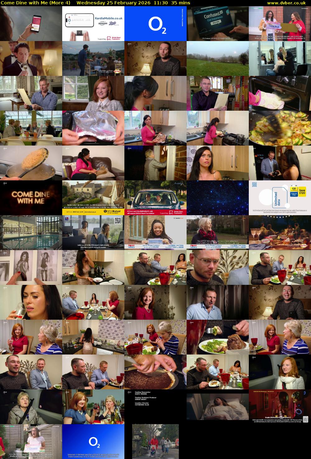 Come Dine with Me (More 4) Wednesday 25 February 2026 11:30 - 12:05
