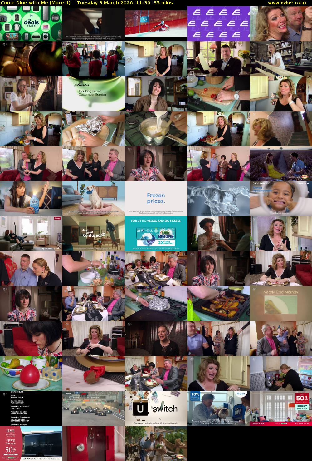 Come Dine with Me (More 4) Tuesday 3 March 2026 11:30 - 12:05