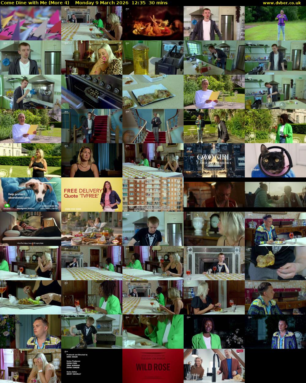 Come Dine with Me (More 4) Monday 9 March 2026 12:35 - 13:05
