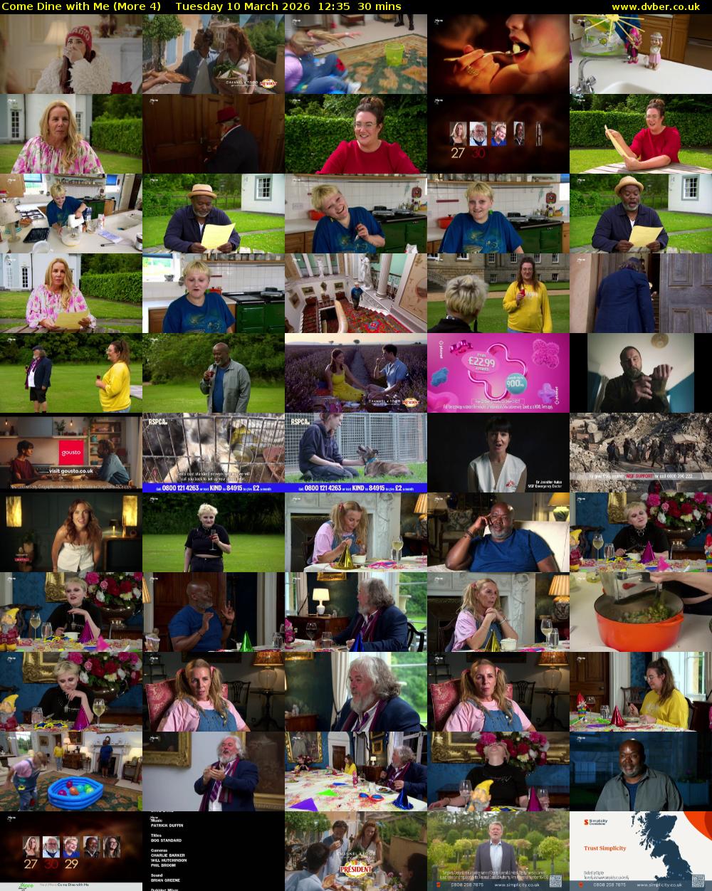Come Dine with Me (More 4) Tuesday 10 March 2026 12:35 - 13:05