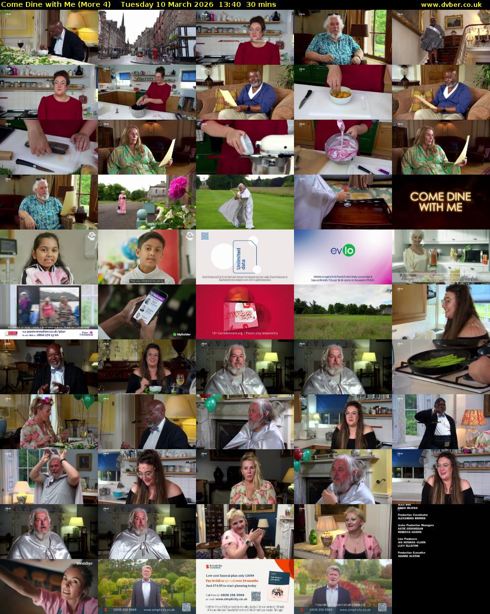 Come Dine with Me (More 4) Tuesday 10 March 2026 13:40 - 14:10