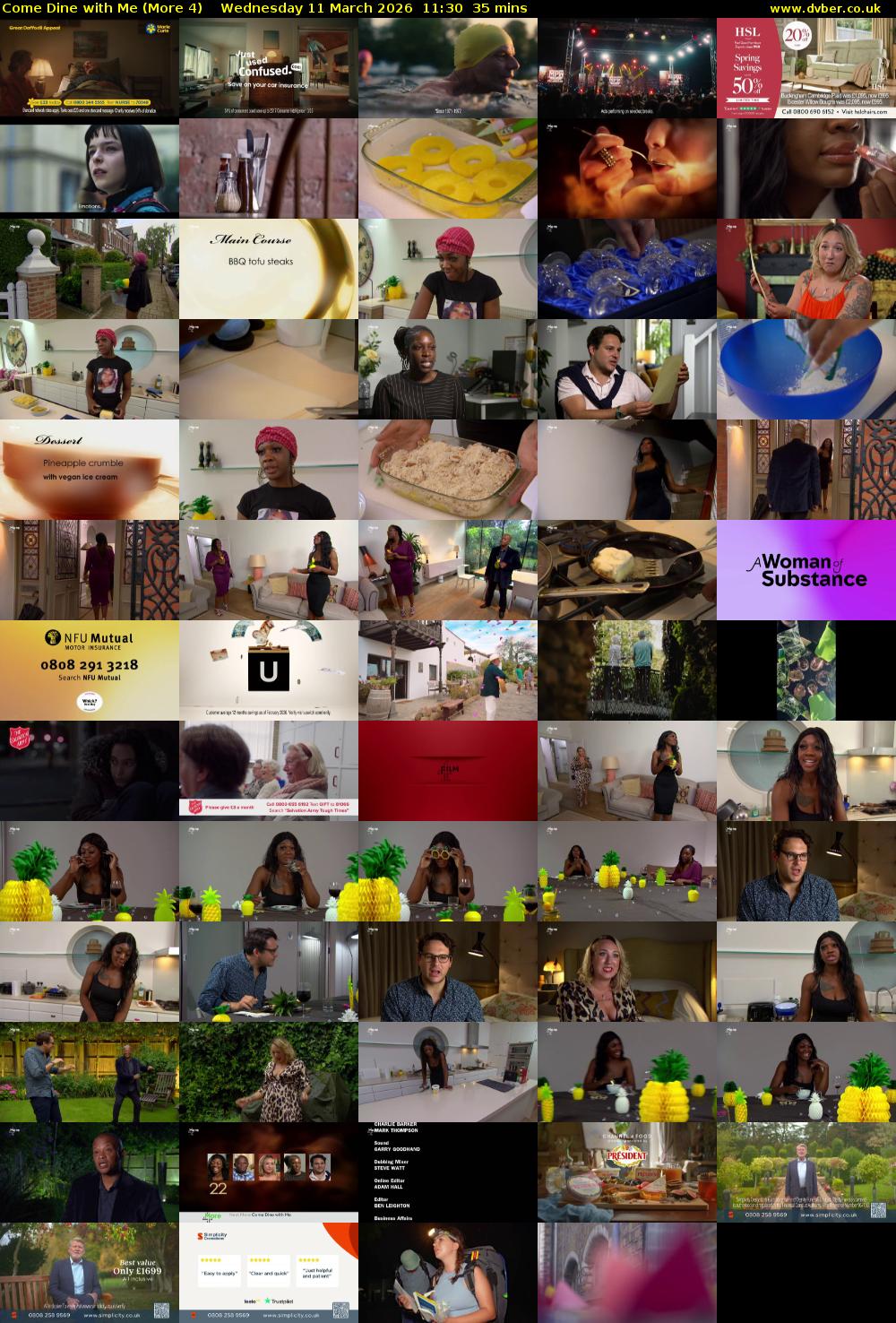 Come Dine with Me (More 4) Wednesday 11 March 2026 11:30 - 12:05