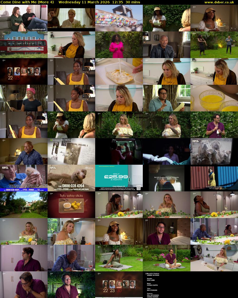Come Dine with Me (More 4) Wednesday 11 March 2026 12:35 - 13:05