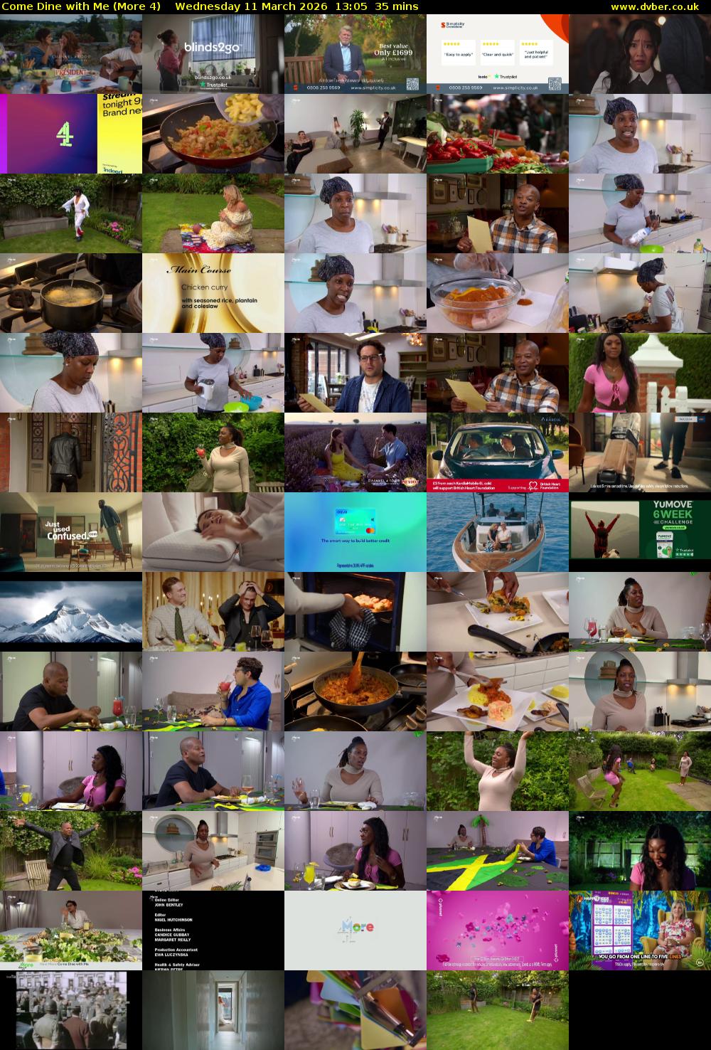 Come Dine with Me (More 4) Wednesday 11 March 2026 13:05 - 13:40