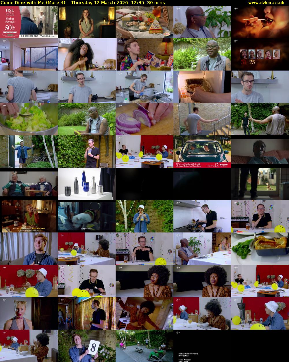 Come Dine with Me (More 4) Thursday 12 March 2026 12:35 - 13:05
