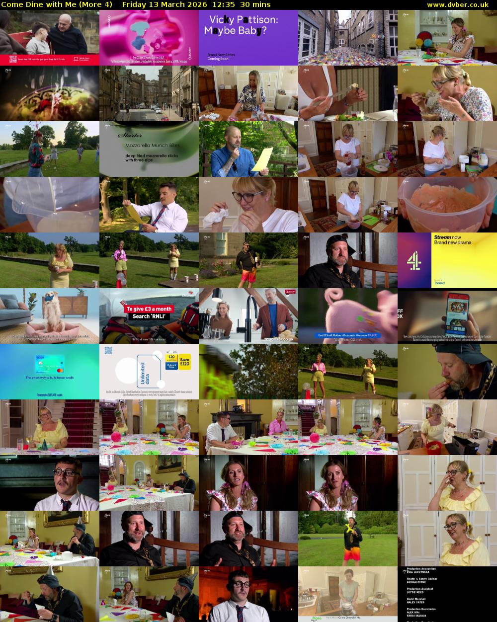 Come Dine with Me (More 4) Friday 13 March 2026 12:35 - 13:05