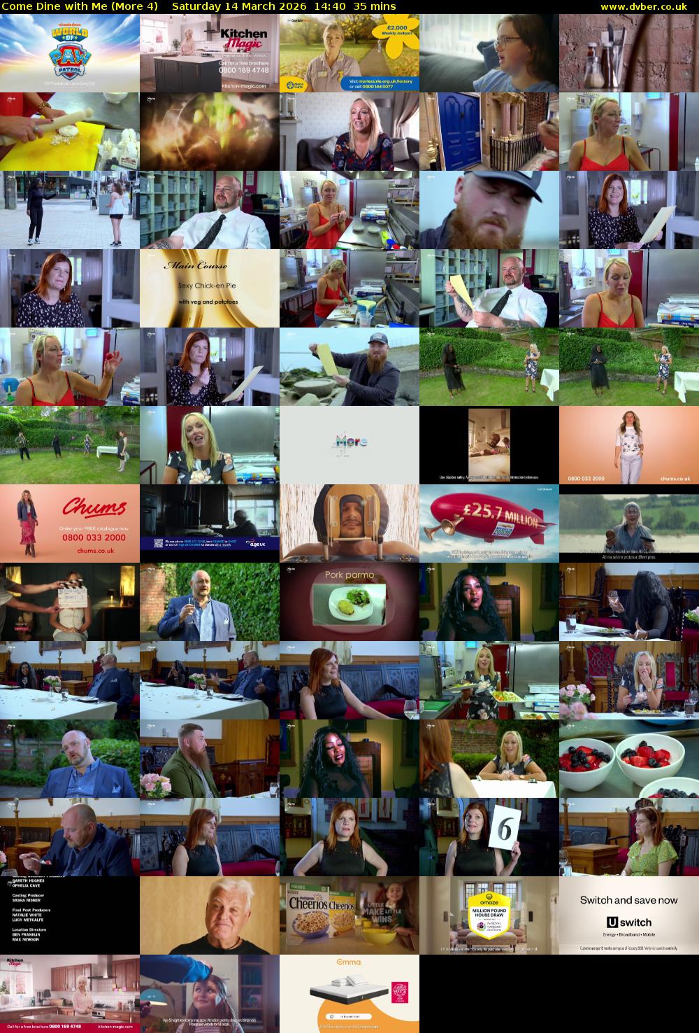 Come Dine with Me (More 4) Saturday 14 March 2026 14:40 - 15:15