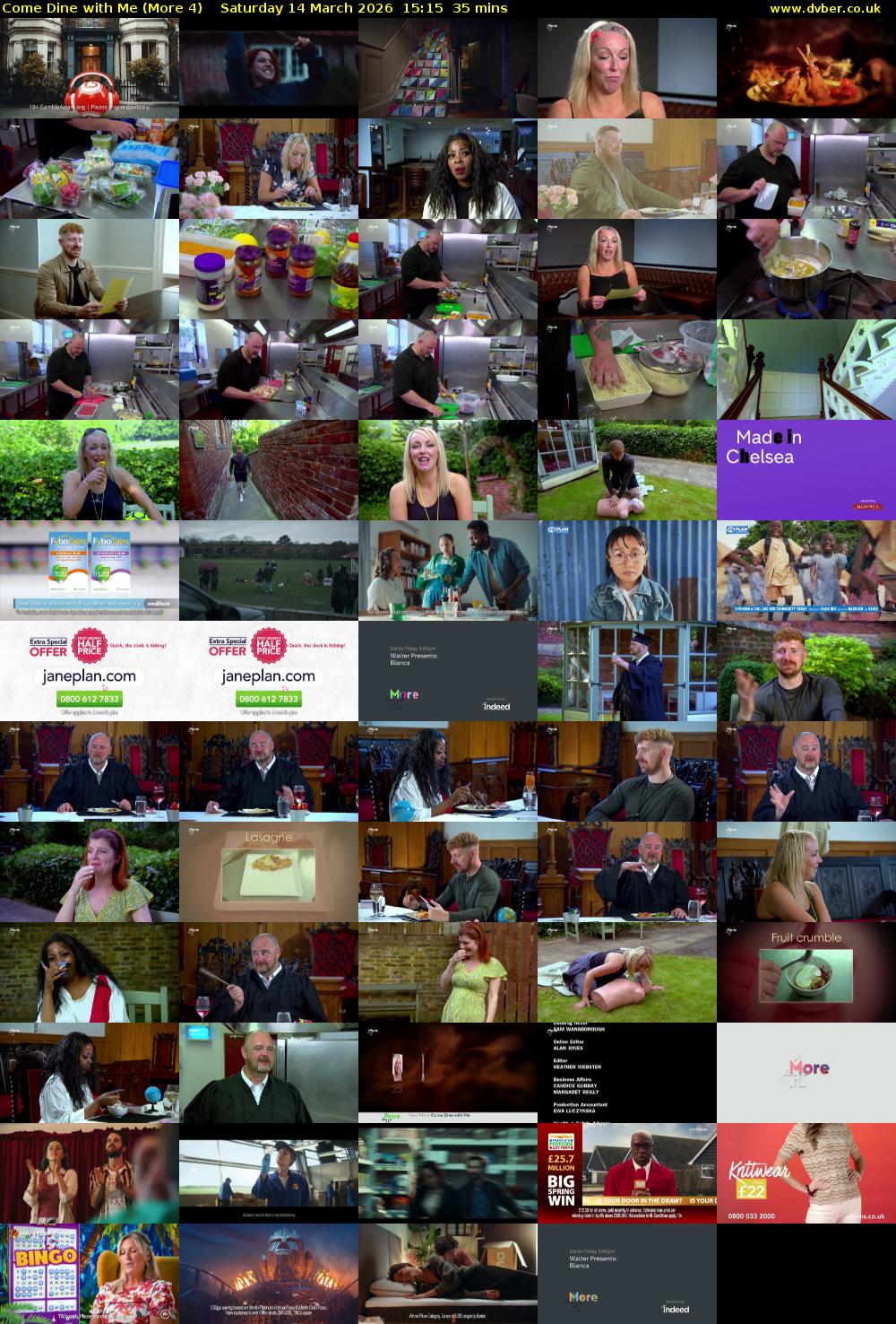 Come Dine with Me (More 4) Saturday 14 March 2026 15:15 - 15:50