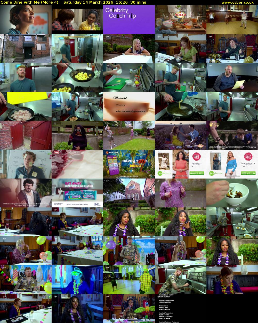 Come Dine with Me (More 4) Saturday 14 March 2026 16:20 - 16:50