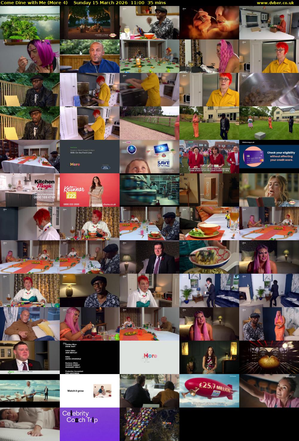 Come Dine with Me (More 4) Sunday 15 March 2026 11:00 - 11:35