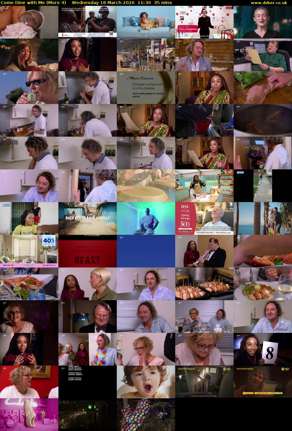 Come Dine with Me (More 4) Wednesday 18 March 2026 11:30 - 12:05