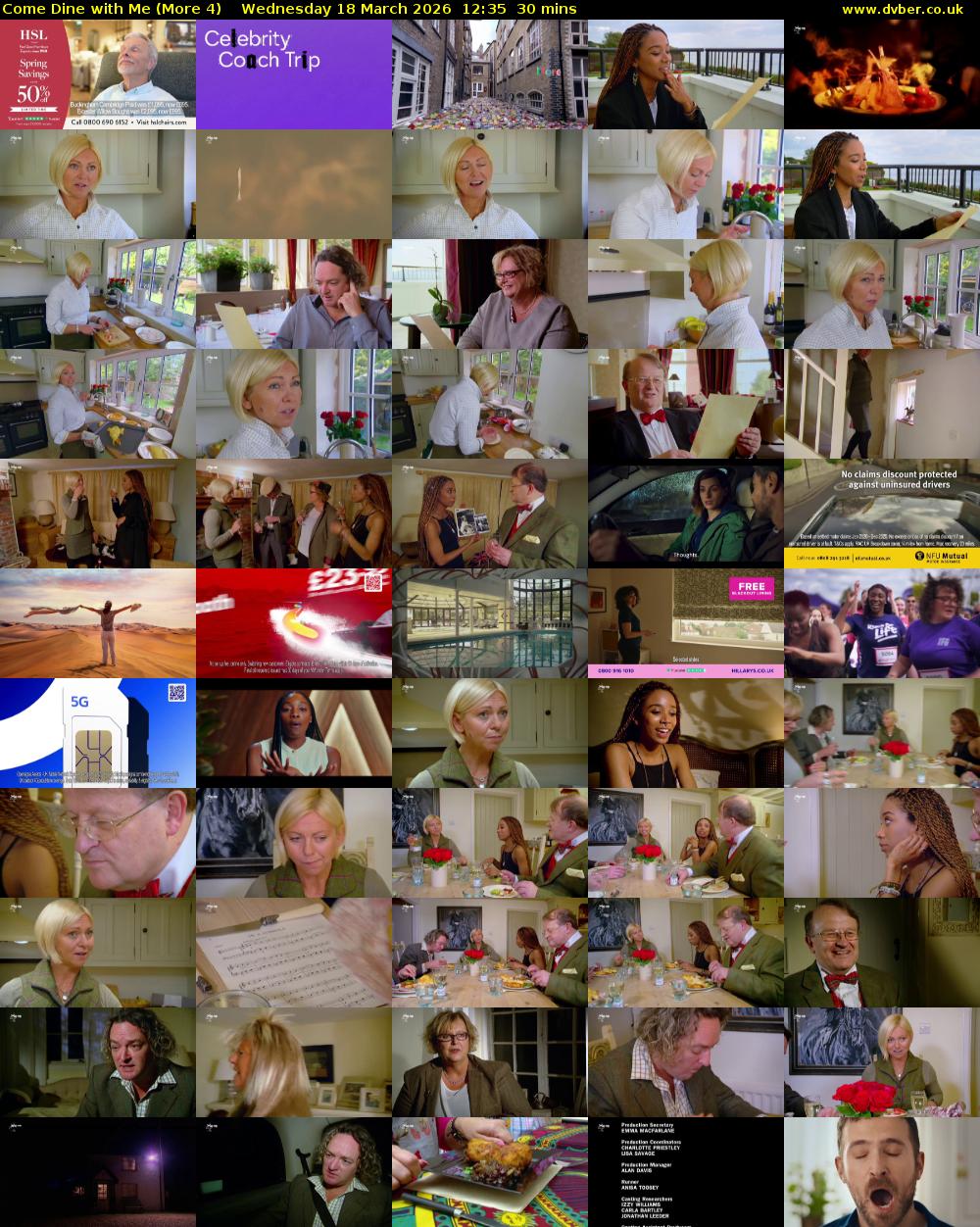 Come Dine with Me (More 4) Wednesday 18 March 2026 12:35 - 13:05