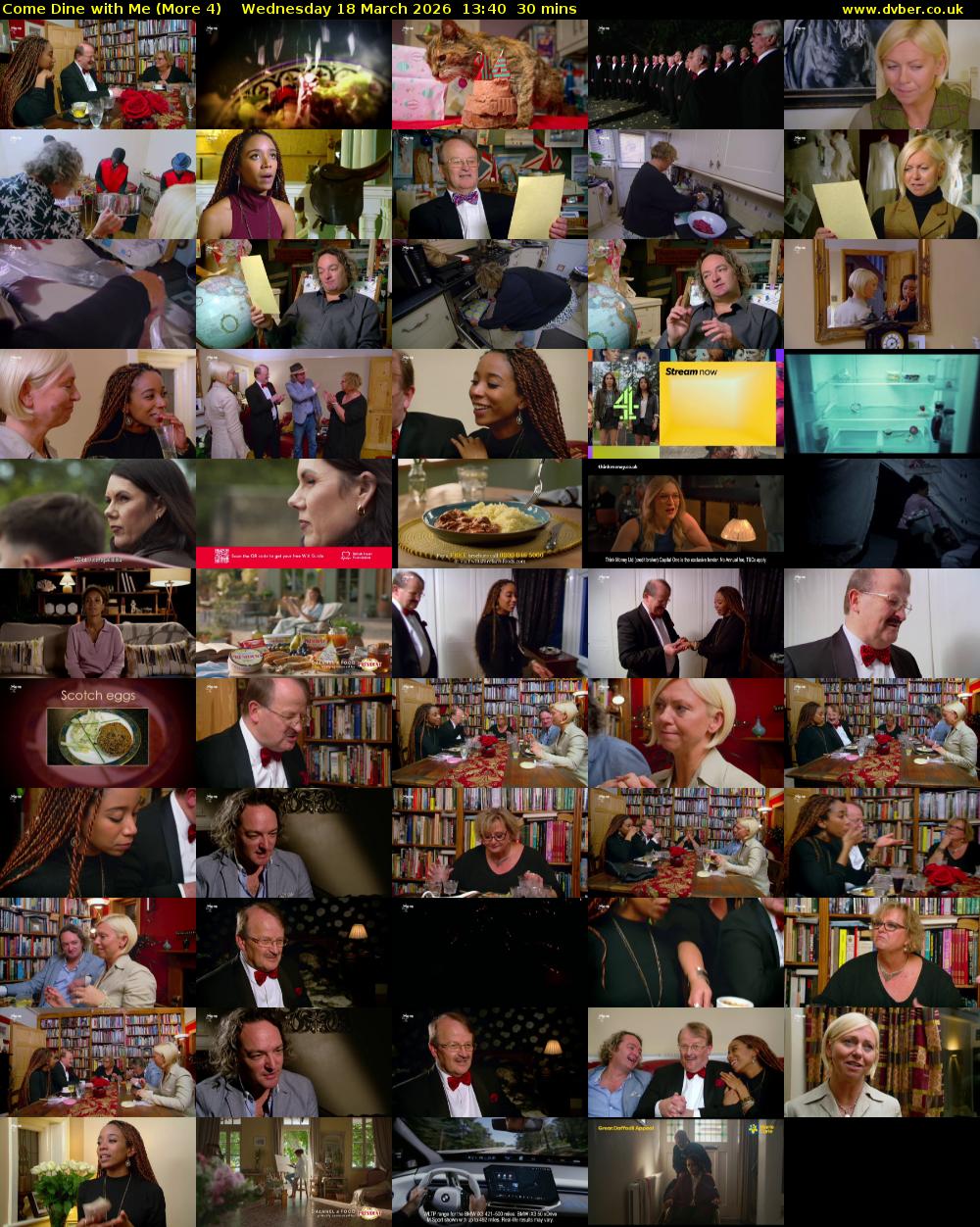 Come Dine with Me (More 4) Wednesday 18 March 2026 13:40 - 14:10