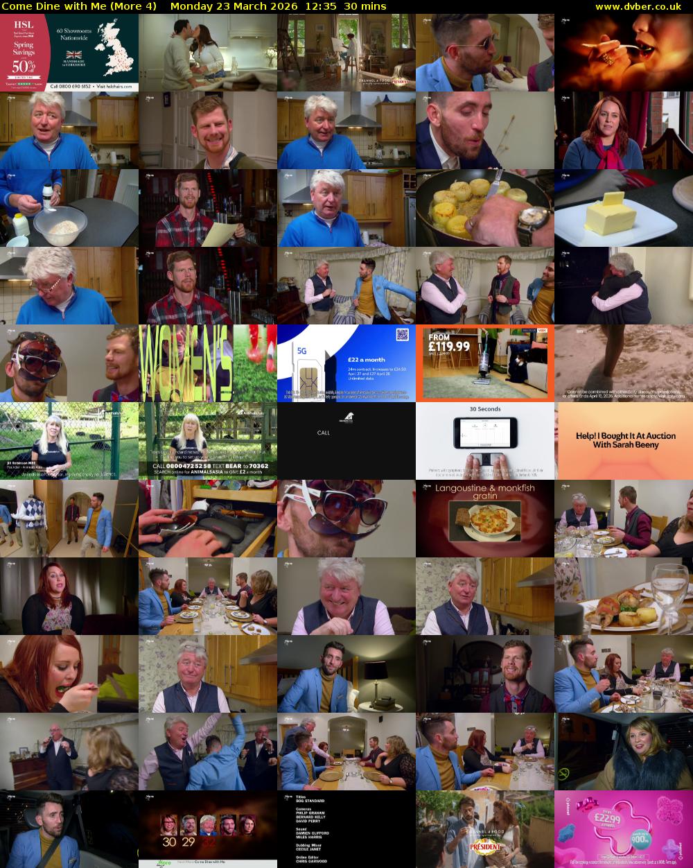 Come Dine with Me (More 4) Monday 23 March 2026 12:35 - 13:05