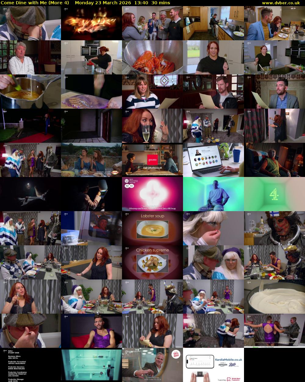 Come Dine with Me (More 4) Monday 23 March 2026 13:40 - 14:10